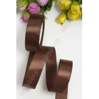 Лента атласная 2,5 см*25 ярд SF-1357, шоколадный №070, 113-14 Лента атласная 2,5 см*25 ярд SF-1357, шоколадный №070, 113-14
