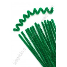 Проволока пушистая 6мм 30см синельная SF-3311, темно-зеленый №А032, цена за 1шт. 96-7 