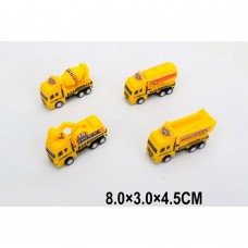 Игрушка инерционная Спецтехника 8см 399-256 в пакете 4 вида 1800296 Tongde 