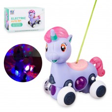 Игрушка на батарейках Единорог 22,5см ЗВУК,СВЕТ 565-1A в коробке 2318665 Tongde 