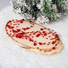 Бусы 2,7м пластик красный 253175 ЛЬДИНКА 