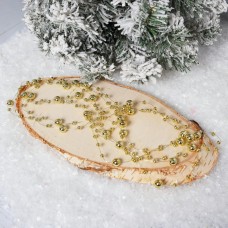 Бусы 2,7м пластик золото 253176 ЛЬДИНКА 