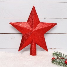 Верхушка Звезда 22см пластик красный ...