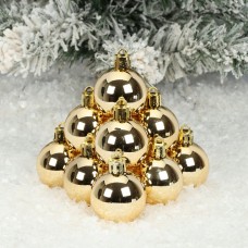 Набор шаров 4см 9шт пластик Глянец ...