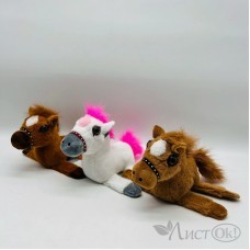 Игрушка мягкая Лошадка 17см с магнитами ассорти 