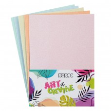 Набор фоамирана глит. А4 2мм 5л 5цв. самоклеящийся 232570 КОКОС 