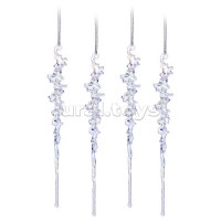 Набор новогодних украшений 4шт 15см Набор новогодних украшений 4шт 15см