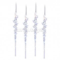 Набор новогодних украшений 4шт 15см Набор новогодних украшений 4шт 15см