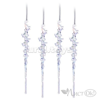 Набор новогодних украшений 4шт 15см 