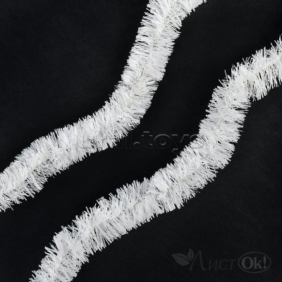 Мишура новогодняя d-5 см, дл-2м, белая S0289 Снеговичок 