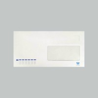 Конверт 110*220мм Е65 Евро, белый, с окном, клеевой слой К204_DLОК_100 Канцбург 