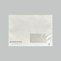 Конверт 162*229мм С5 белый, с окном, клеевой слой К202_C5ОК_100 Канцбург 