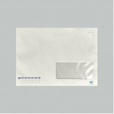 Конверт 162*229мм С5 белый, с окном, клеевой слой К202_C5ОК_100 Канцбург 