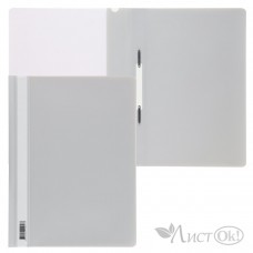 Папка-скоросш. пласт А4 120/160мкм 211917 /KL-PS/gr сер KLERK 