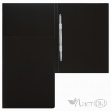 Папка с пружинным скоросшивателем А4 15мм 500мкм пластик, 190929 черн KLERK 