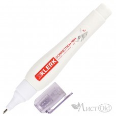 Корректор-ручка 7 мл, основа химическая, морозоустойчивость, металлический наконечник, 209437 KLERK 