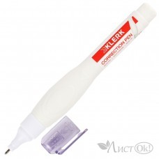 Корректор-ручка 12 мл, основа химическая, морозоустойчивость, металлический наконечник, 216295 KLERK 