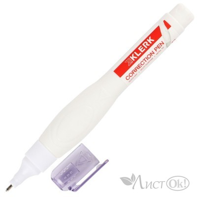 Корректор-ручка 12 мл, основа химическая, морозоустойчивость, металлический наконечник, 216295 KLERK 