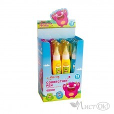 Корректор-ручка 5 мл, на маслянной основе, металл. наконечник,  ассорти YL192516 Yalong 