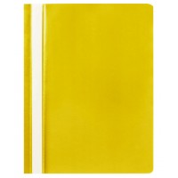 Папка-скоросш. А4 прозр.верх, пластик, 110/120мкм ПС-110/225731 желтый БИЗНЕС ЦЭНТР 