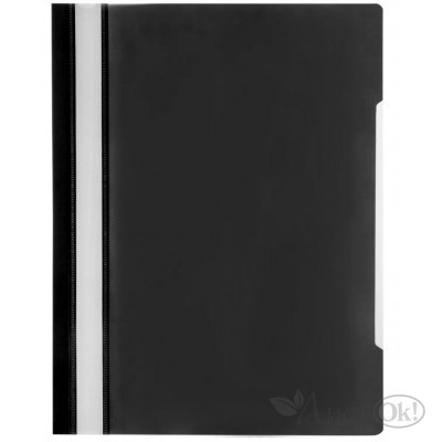 Папка-скоросш. А4 прозр.верх, пластик, 110/120мкм ПС-110/229239 черный БИЗНЕС ЦЭНТР 