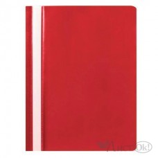 Папка-скоросш. А4 прозр.верх, пластик, 110/120мкм ПС-110/225729 красный БИЗНЕС ЦЭНТР 