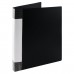 Папка на 2-х кольцах А4 25мм d-20мм 700 мкм, внутренний карман, сменная этикетка, черный, 190954 KLERK 