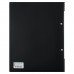 Папка на 2-х кольцах А4 25мм d-20мм 700 мкм, внутренний карман, сменная этикетка, черный, 190954 KLERK 