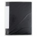 Папка на 2-х кольцах А4 25мм d-20мм 700 мкм, внутренний карман, сменная этикетка, черный, 190954 KLERK 
