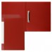 Папка на 2-х кольцах А4 25мм d-20мм 700 мкм, внутренний карман, сменная этикетка, красный, 190957 KLERK 