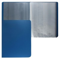 Папка 30 файлов 500 мкм 15мм А4, пластик, синий, 190875 KLERK 