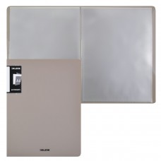 Папка 60 файлов 600 мкм 35мм торц + внутр карман, А4, пластик, пыльно-бежевый, Nude, 241440 KLERK 