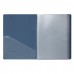 Папка 60 файлов 600 мкм 35мм торц + внутр карман, А4, пластик, серо-синий, Nude, 241447 KLERK 