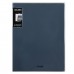 Папка 60 файлов 600 мкм 35мм торц + внутр карман, А4, пластик, серо-синий, Nude, 241447 KLERK 