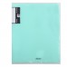 Папка 100 файлов 700 мкм 55мм торц + внутр карман, А4, пластик, мята, Pastel, 241449 KLERK 