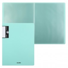 Папка 100 файлов 700 мкм 55мм торц + внутр карман, А4, пластик, мята, Pastel, 241449 KLERK 