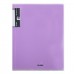 Папка 100 файлов 700 мкм 50мм торц + внутр карман, А4, пластик, лаванда, Pastel, 241495 KLERK 
