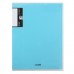 Папка 100 файлов 700 мкм 55мм торц + внутр карман, А4, пластик, голубой, Pastel, 241452 KLERK 