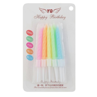 Набор свечей для торта 10шт 5,5см 