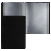 Папка 20 файлов 500 мкм 15мм А4, пластик, черный, 190864 KLERK 