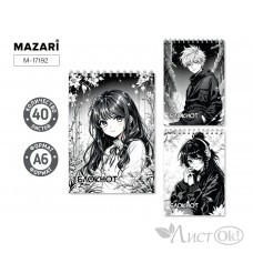 Блокнот А6 40л  клетка на спирали, ...