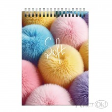 Блокнот А6 60л клетка на гребне 