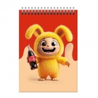 Блокнот А6 60л клетка на гребне 