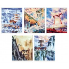 Тетрадь 48 л. клетка скр. СКАЗОЧНАЯ ЯПОНИЯ выборочный ТВИН-лак+УФ-лак 120048/20 Alpha-Trend 