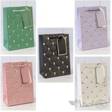 Пакет подарочный с тиснением 891 (микс) 14*20*8 210г 000891G 