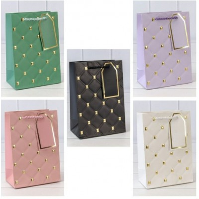 Пакет подарочный с тиснением 891 (микс) 14*20*8 210г 000891G 