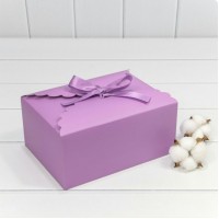 Коробка подарочная складная 22*16*10см с атласной лентой Сиреневый 1/20 1/500 000920-8/1 Коробка подарочная складная 22*16*10см с атласной лентой Сиреневый 1/20 1/500 000920-8/1