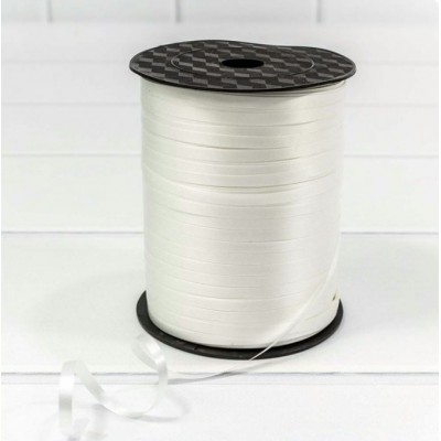 Лента для упаковки 5мм*500ярд белая 500581/7 