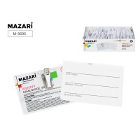 Бейдж горизонтальный 90х55мм, с металлическим зажимом и булавкой,  IDENTIFY, картонная упаковка M-5695 MAZARI 