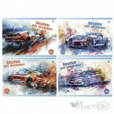 Альбом для рис. 12л. А4 на скрепке, 100 г/м2, 
